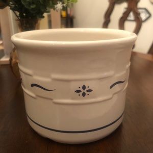 Longaberger Pottery Woven Tradition Blue Pint